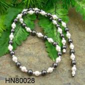 Freshwater Pearl Beads Hematite Beads Stone Chain Choker Fashion Women Necklace